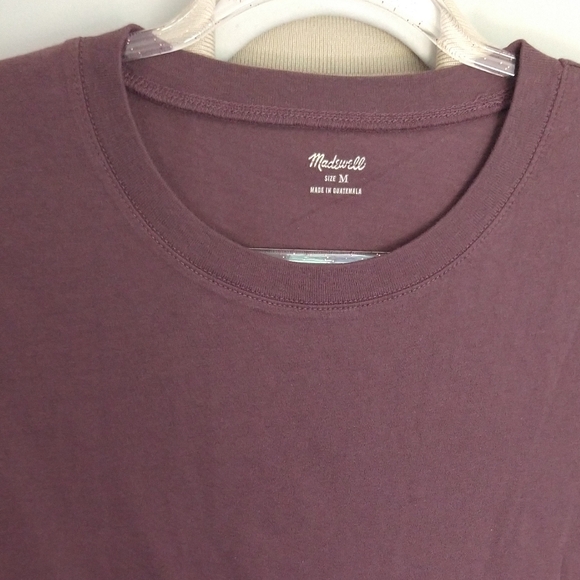 NWOT Madewell Crew Neck T-Shirt Spiced Plum - Picture 2 of 8
